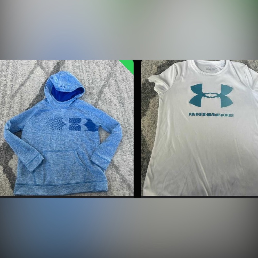 Extra large under Armour hoodie and T-shirt